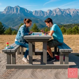 Taula de pícnic en plàstic reciclat Lisboa